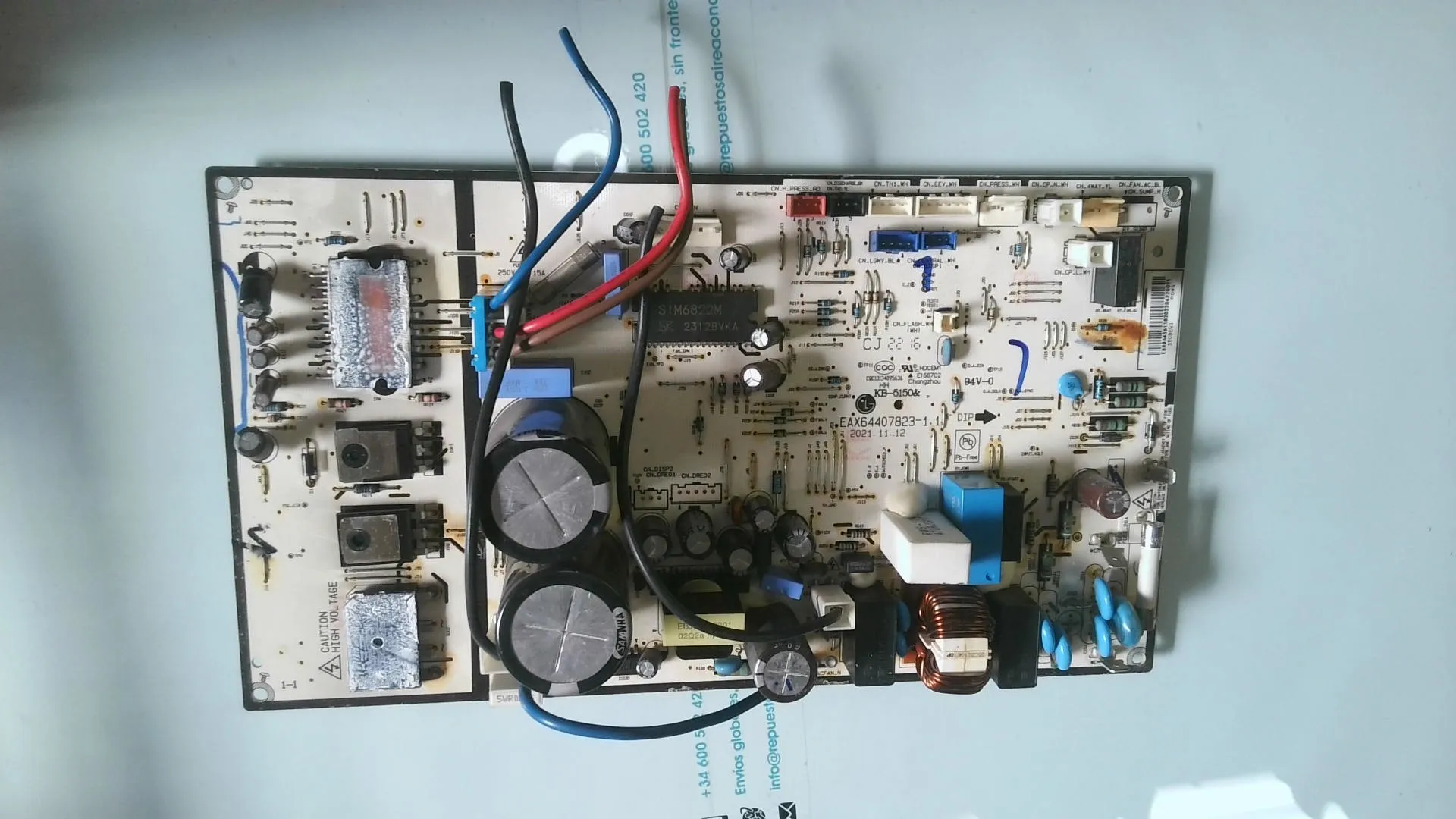 PLACA ELECTRONICA PARA UNIDAD EXTERIOR LG EAX64407823-1.1 EBR82278513 O EBR82278529 sin-caja