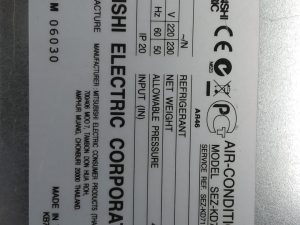 PLACA MITSUBISHI SEZ-KD71VA KB79B548H25