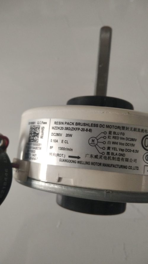 Motor de Ventilador MundoClima Ref. WZDK10-38G(ZKFP-20-8-6) - Imagen 2