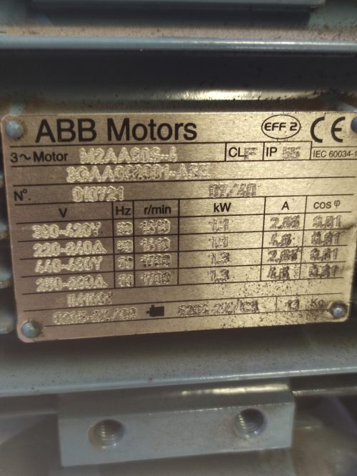 Motor ABB Motors Ref. M2AA808-4 3GAA092001-ASE - Imagen 3