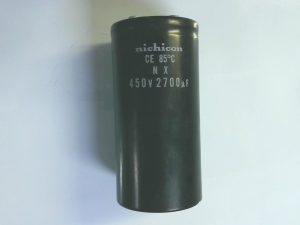 Condensadores NICHICON / CE 85 C   NX / 450V 2700UF CON 01