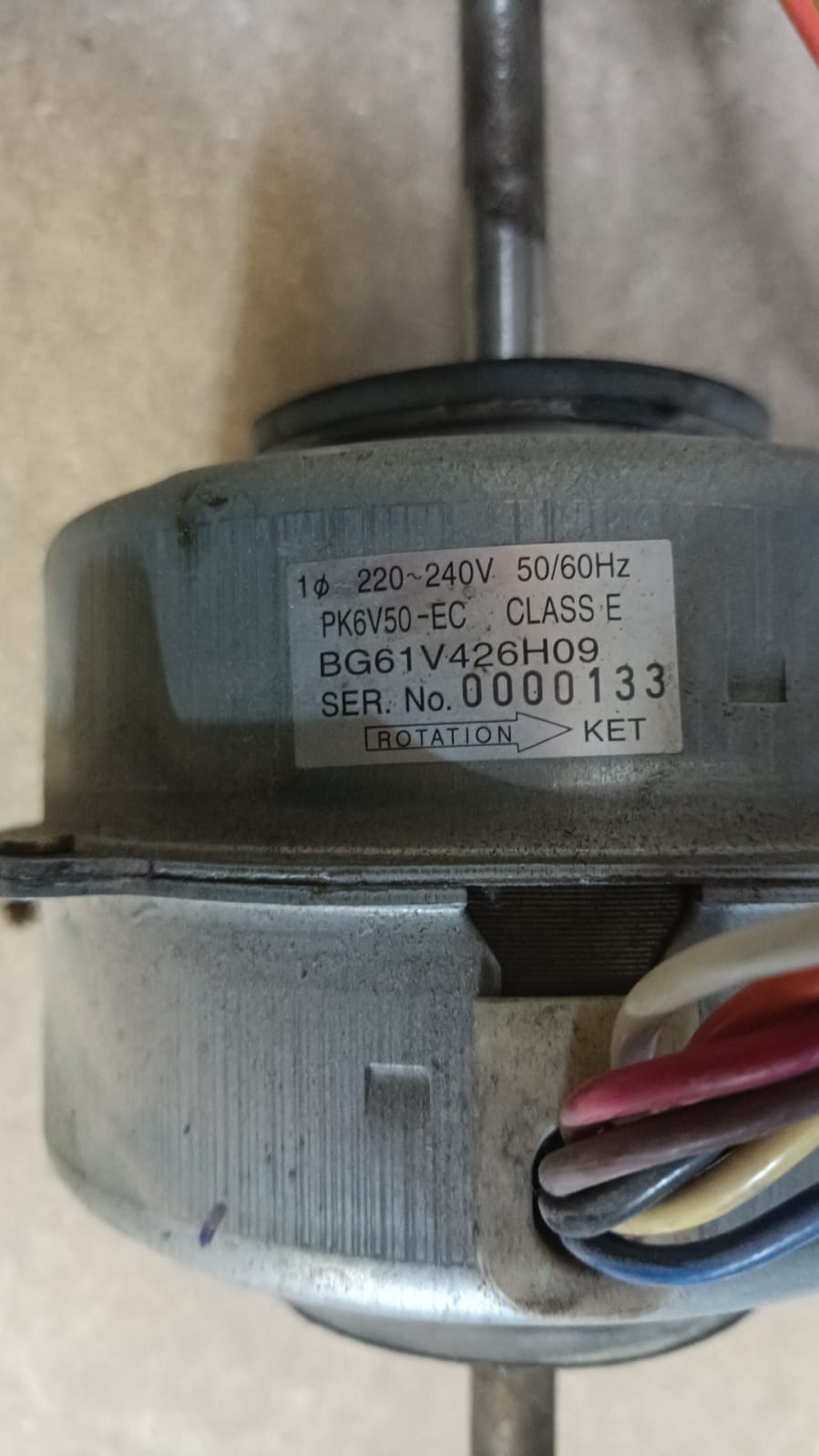 Motor de Ventilador bg61v426h09 /0000133 VIC 01 - Imagen 2