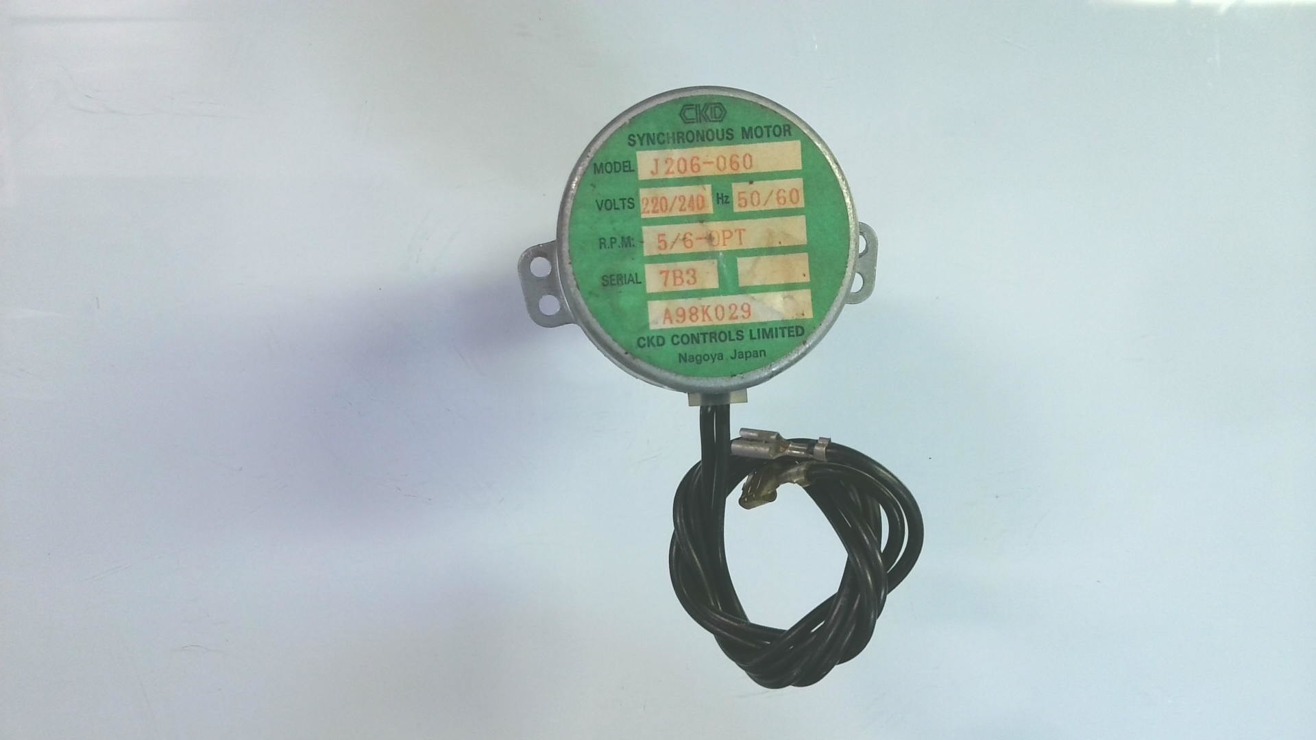 MOTORES J206-060 / 220-240V 50-60HZ / 7B3 / A98K029 G54