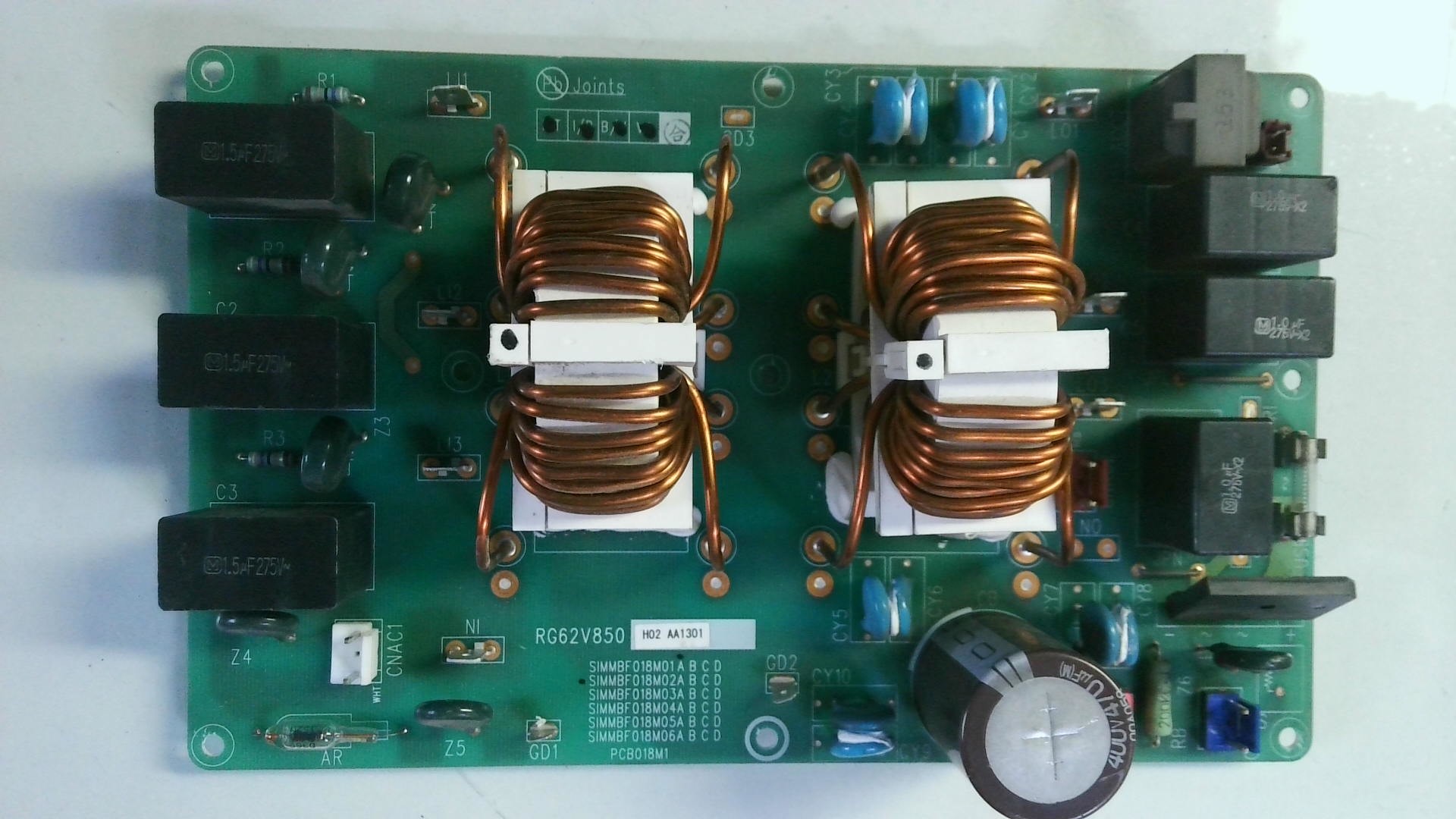 PLACA ELECTRONICA RG62V850 / H02 AA1301 / PCB018M1 PLE108