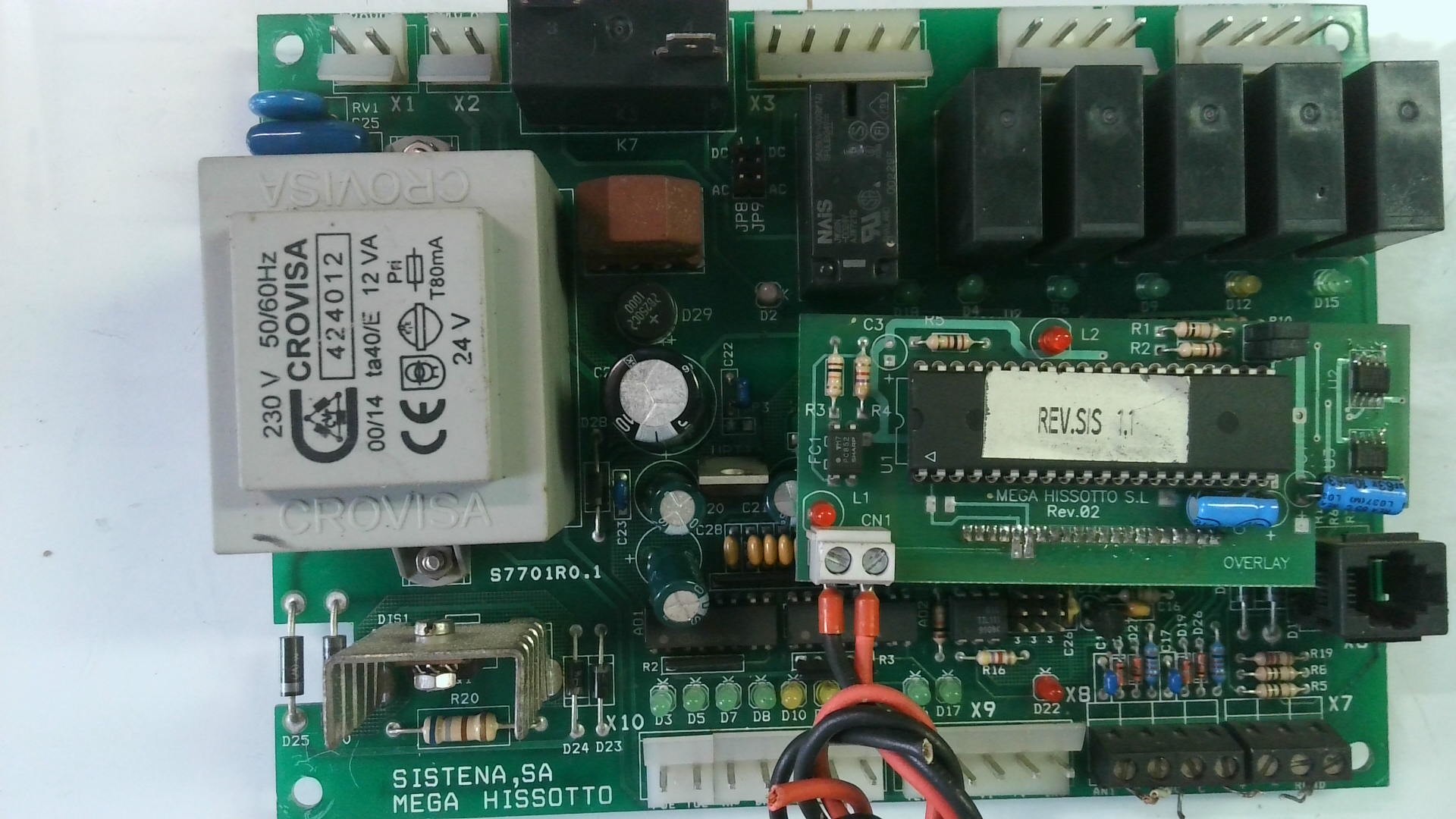 PLACA ELECTRONICA MEGA HISSOTO SISTEMNA-S7701R0.1 PLE56