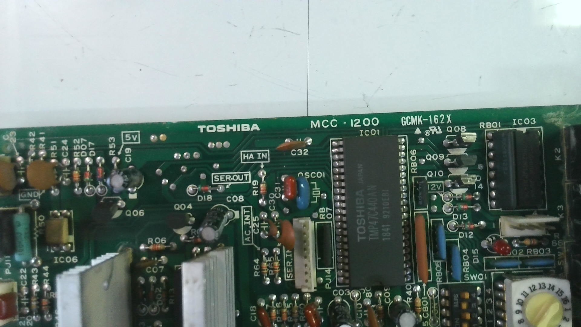 PLACA ELECTRONICA TOSHIBA MCC - 1200/ GCMK-162X PLE107 - Imagen 2