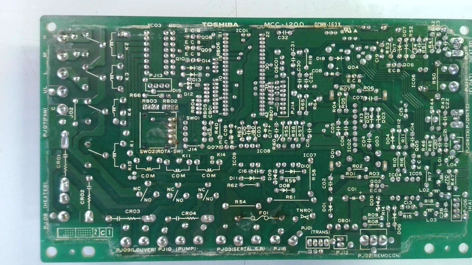 PLACA ELECTRONICA TOSHIBA MCC - 1200/ GCMK-162X PLE107 - Imagen 3