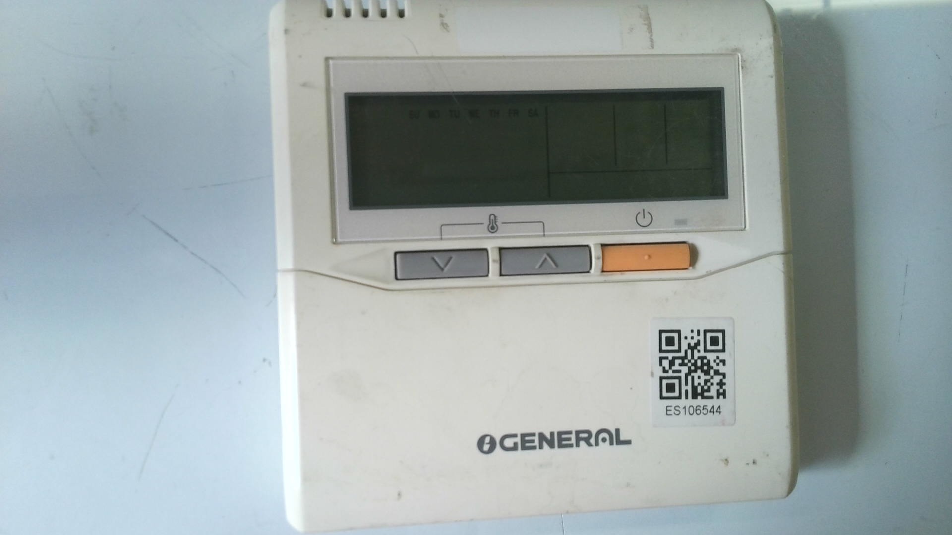 MANDO A DISTANCIA PARA UNIDAD INTERIOR GENERAL 12116 A6/ AR-3TA5 APG0001-0505E MAD04