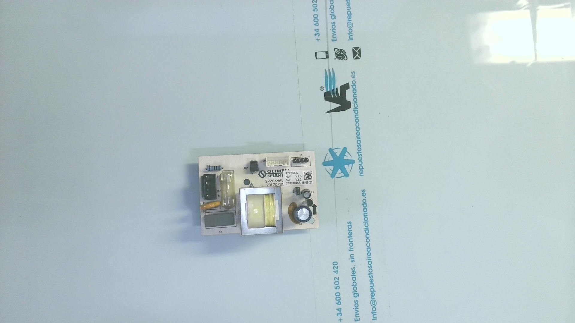 PLACA ELETRONICA 277864A HW V1.3 SW Z3.2 C180804GR 18.09.20 PLE28