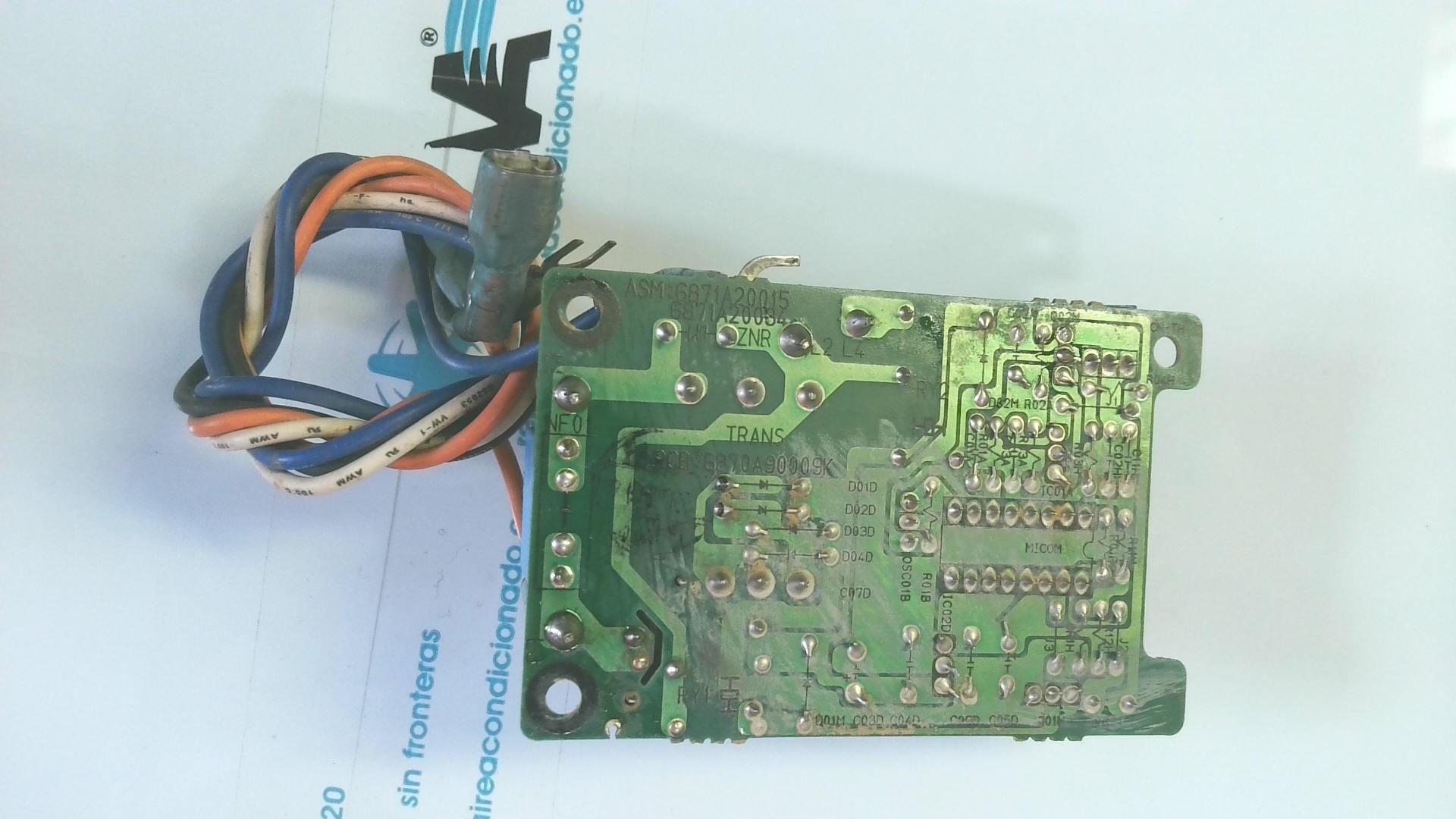 PLACA ELECTRONICA PLACA ELETRONICA ASM:6871A20084 PCB: 6870A90009K PLE02