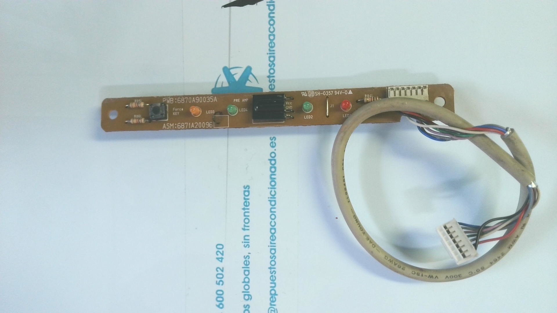 DISPLAY FRONTAL PLACA ELETRONICA PWB:6870A90035A ASM:6871A20096 PLE02