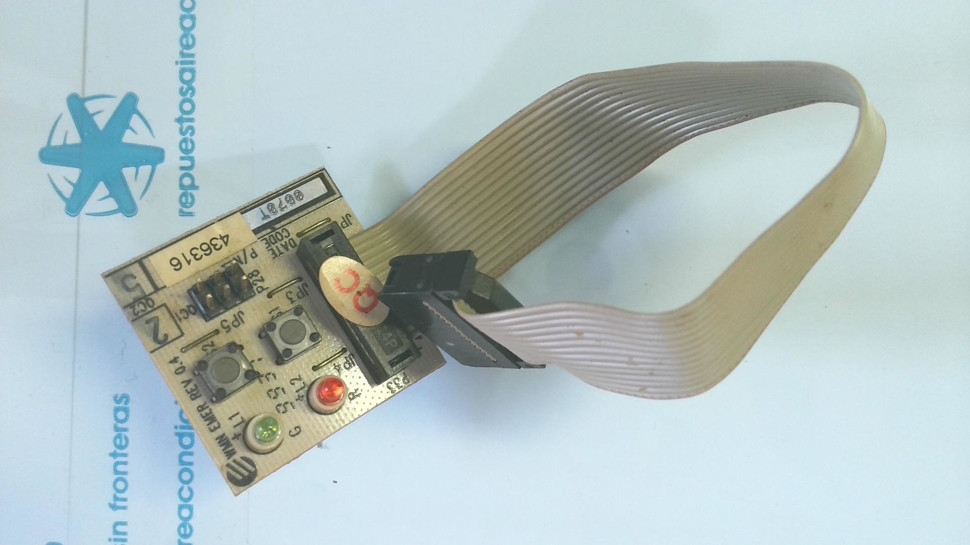 DISPLAY FRONTAL PLACA ELETRONICA WMN EMER REV. 0.4 0070T 436316 PLE02