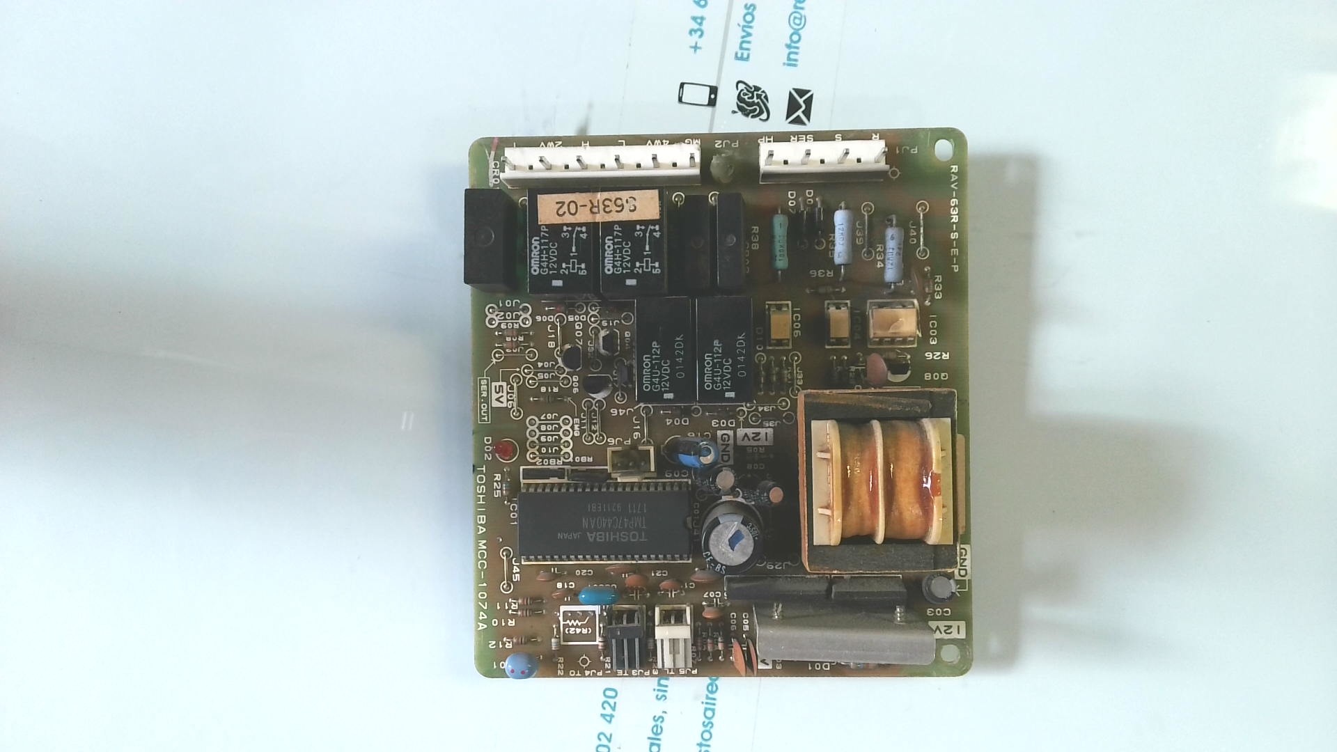 PLACA ELECTRONICA TOSHIBA MCC-1074A RAV-63R-S-E-P PLE12