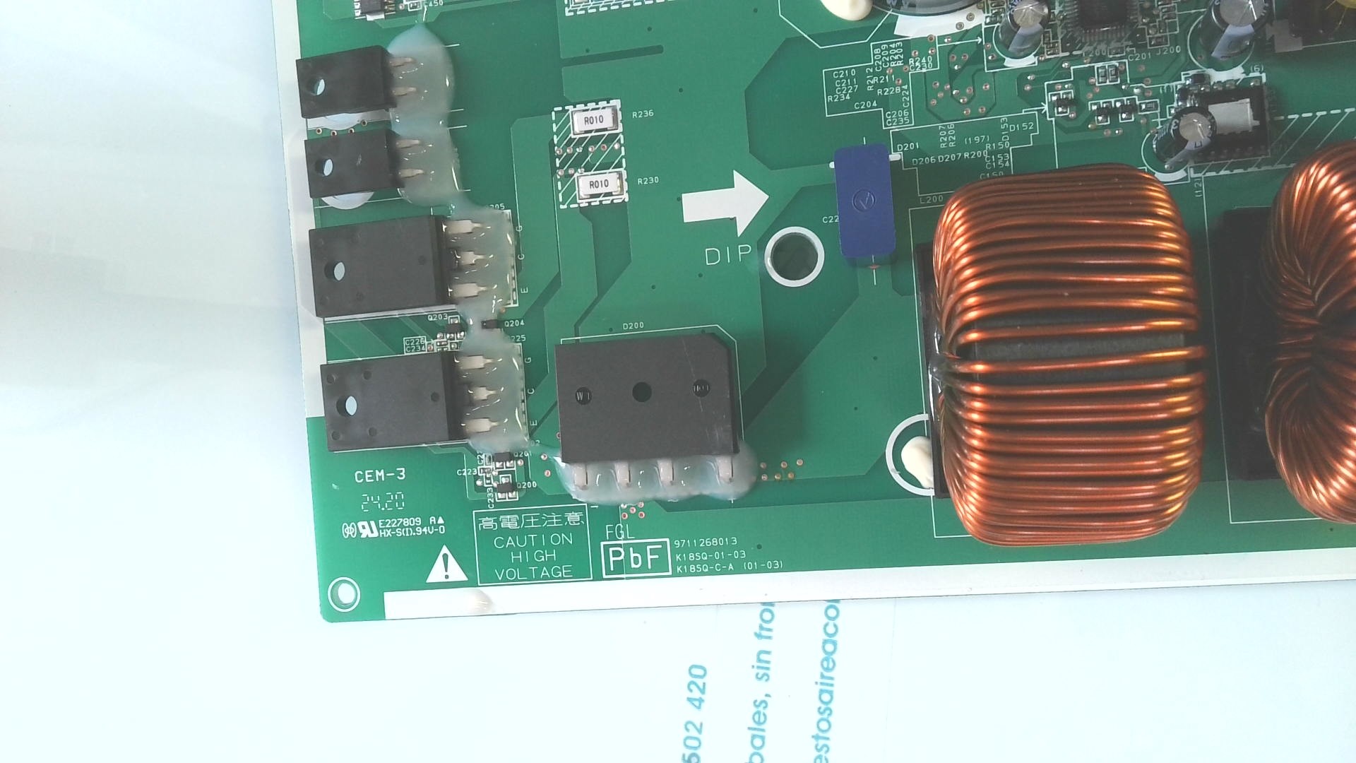 PLACA ELECTRONICA NUEVAS A ESTRENAR E227809 HX-S(1).94V-0 9711268013 K18SQ-01-03 K18SQ-C-A(01-03) PLE13 - Imagen 2