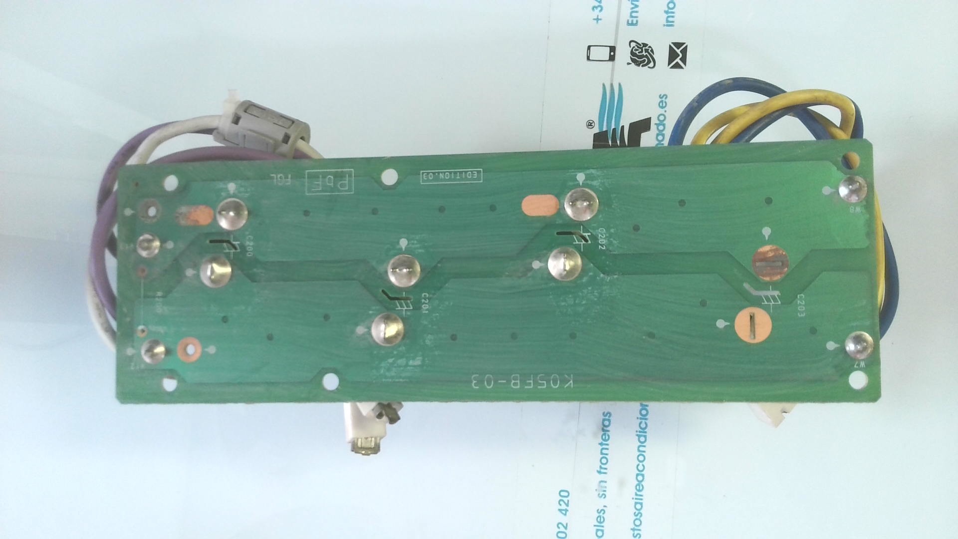 PLACA ELECTRONICA PLACAS ELECTRONICAS K05B-03A9707256017 K05FB-P-A(03) PLE13 - Imagen 2