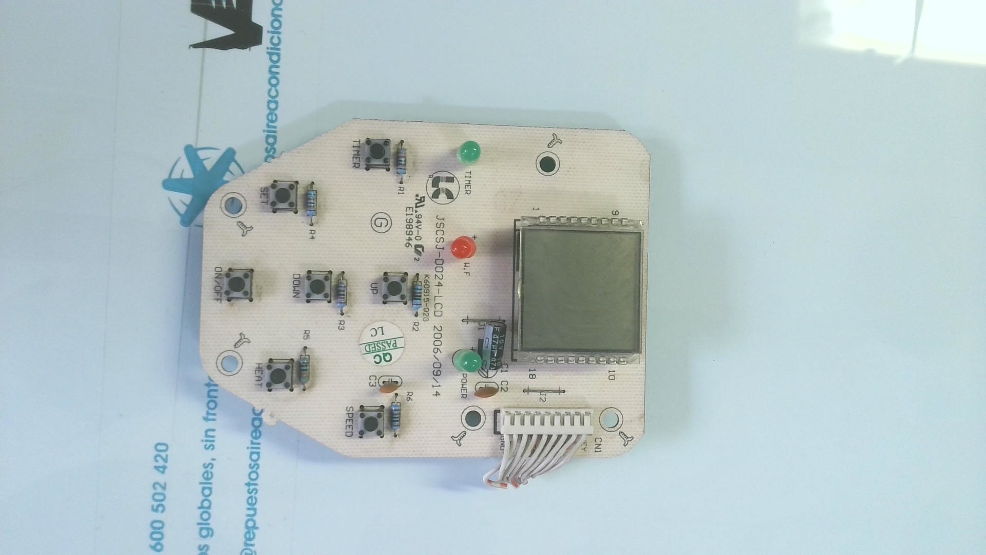DISPLAY FRONTAL PLACA ELETRONICA JSCSJ-D024-LCD E 198946 PLE23