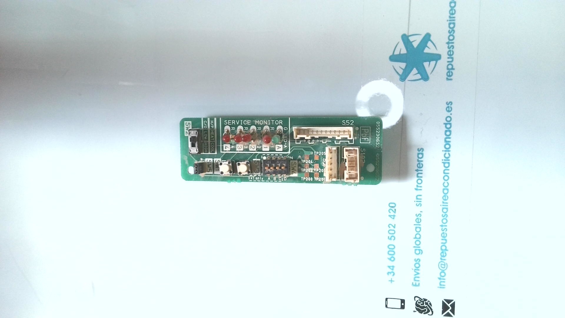 DISPLAY FRONTAL PLACA ELETRONICA 0552306S2 PLE24