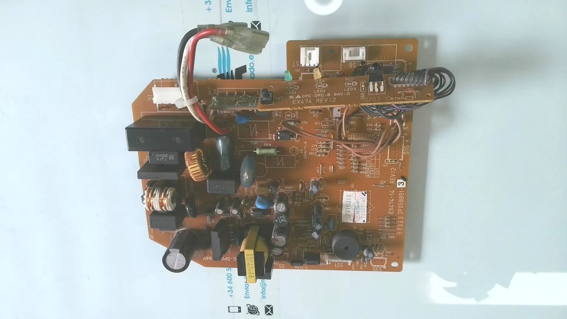 PLACA ELECTRONICA PARA UNIDAD INTERIOR PLACA ELETRONICA EX474-14 2P058891-3 CPC-DPC-B sin-caja