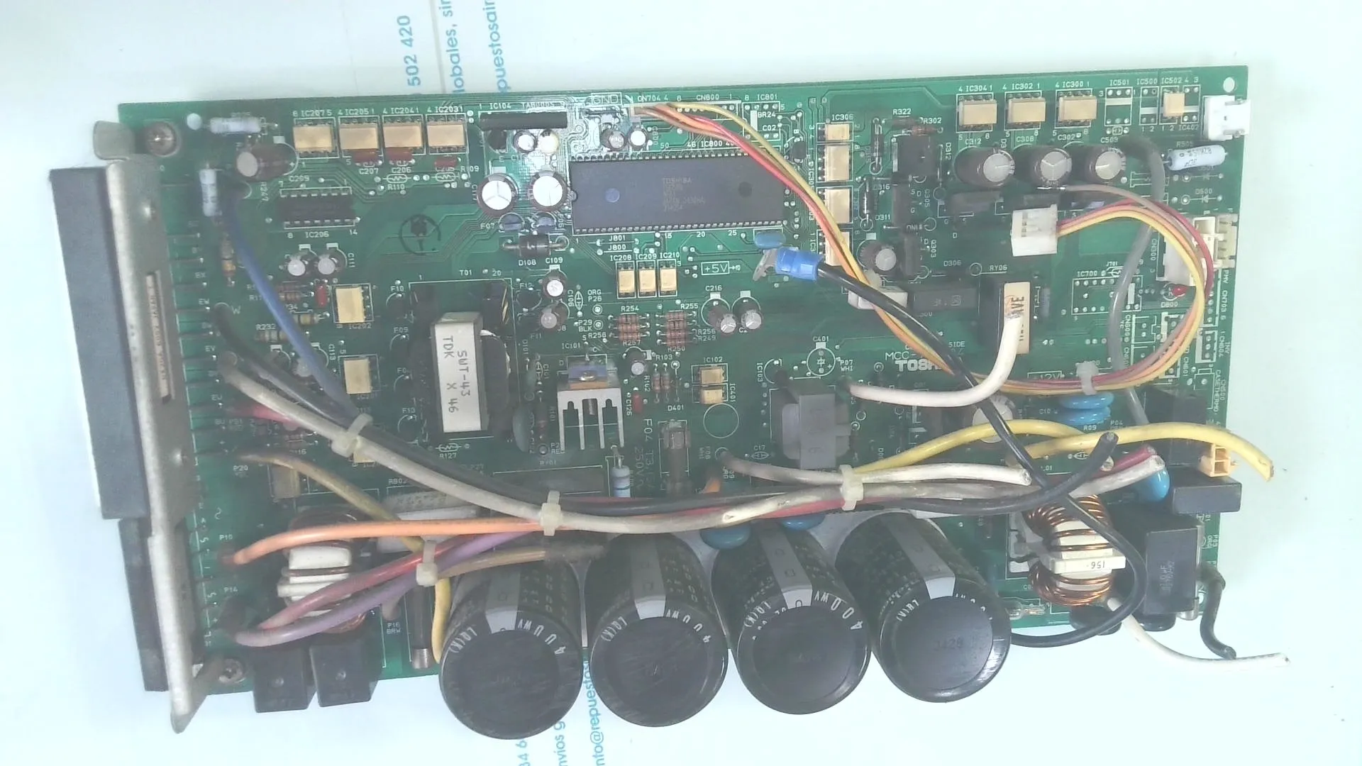 PLACA ELECTRONICA PARA UNIDAD EXTERIOR TOSHIBA P.C.BOARD MCC-758 MCC-808-01 RAS-M14EAV-E Y RAS-M18YAV-E. sin-caja