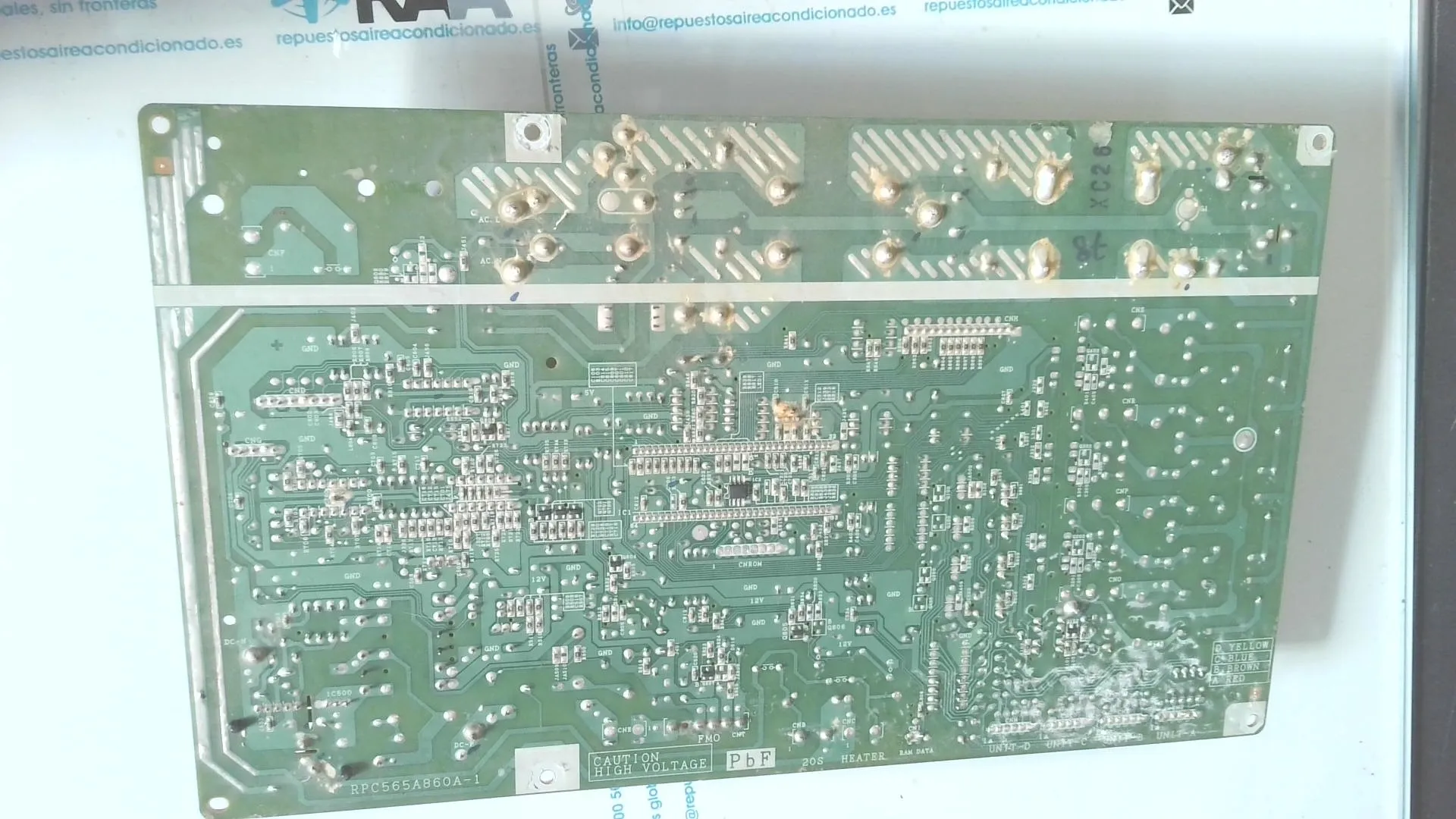 PLACA ELECTRONICA PARA UNIDAD INTERIOR MITSUBISHI HEAVY INDUSTRIES RPC505A860 SSA554A465 SCM40ZG, LA SCM60ZD-S O LA SCM80ZD-S sin-caja - Imagen 2