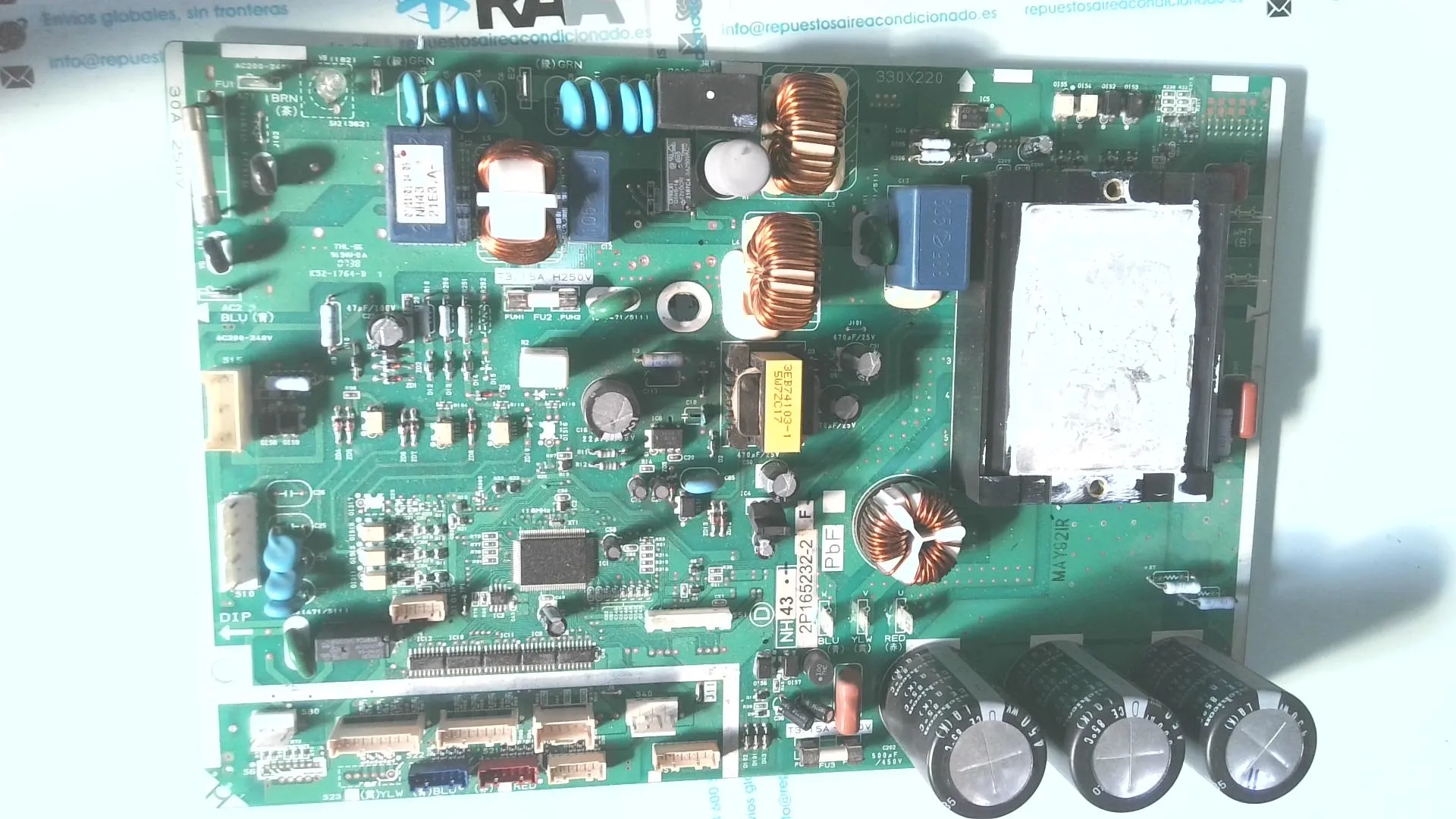 PLACA ELECTRONICA PARA UNIDAD EXTERIOR DAIKIN 2P165232-2 NH43) 3MXS52E3V1B, 3MXS52E2V1B Y 3AMX52E3V1B sin-caja