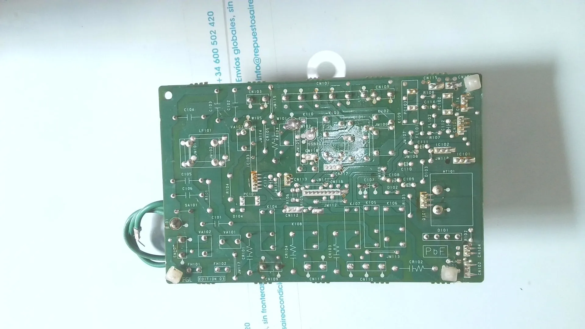 PLACA ELECTRONICA PARA UNIDAD EXTERIOR FUJITSU K04CW-0405HSE-P0 K04CW 9AGF01046 sin-caja - Imagen 2