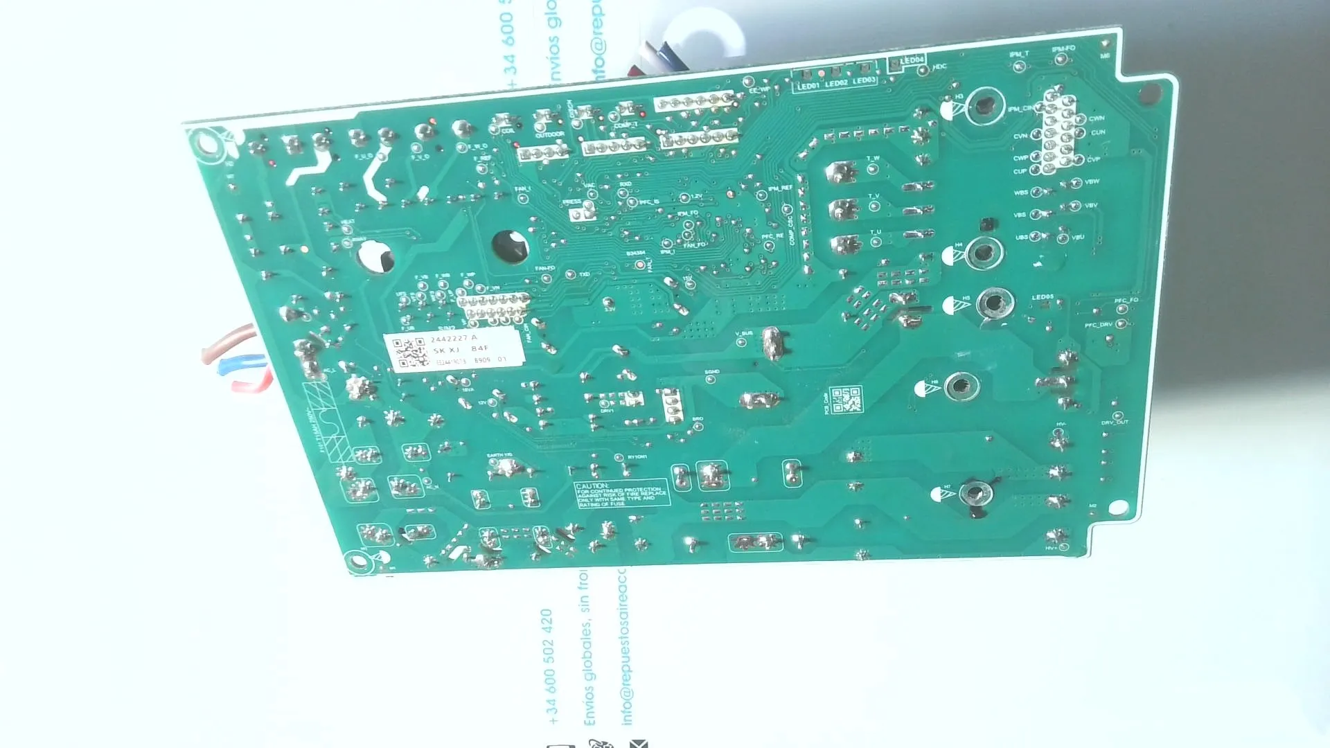PLACA ELECTRONICA PARA UNIDAD EXTERIOR GREE 300027061848 9ASS3602) sin-caja - Imagen 2