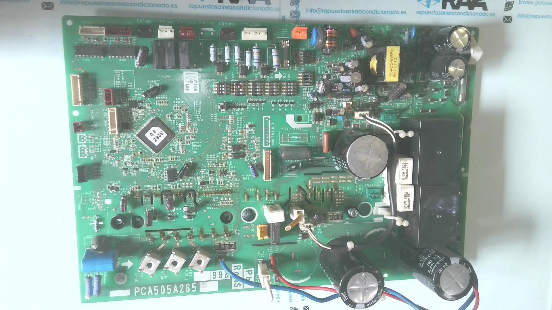 PLACA ELECTRONICA PARA UNIDAD EXTERIOR MITSUBISHI HEAVY INDUSTRIES (PCB): PCA505A265 ROHS / PBF 26 FDC100, FDC125 Y FDC140 sin-caja