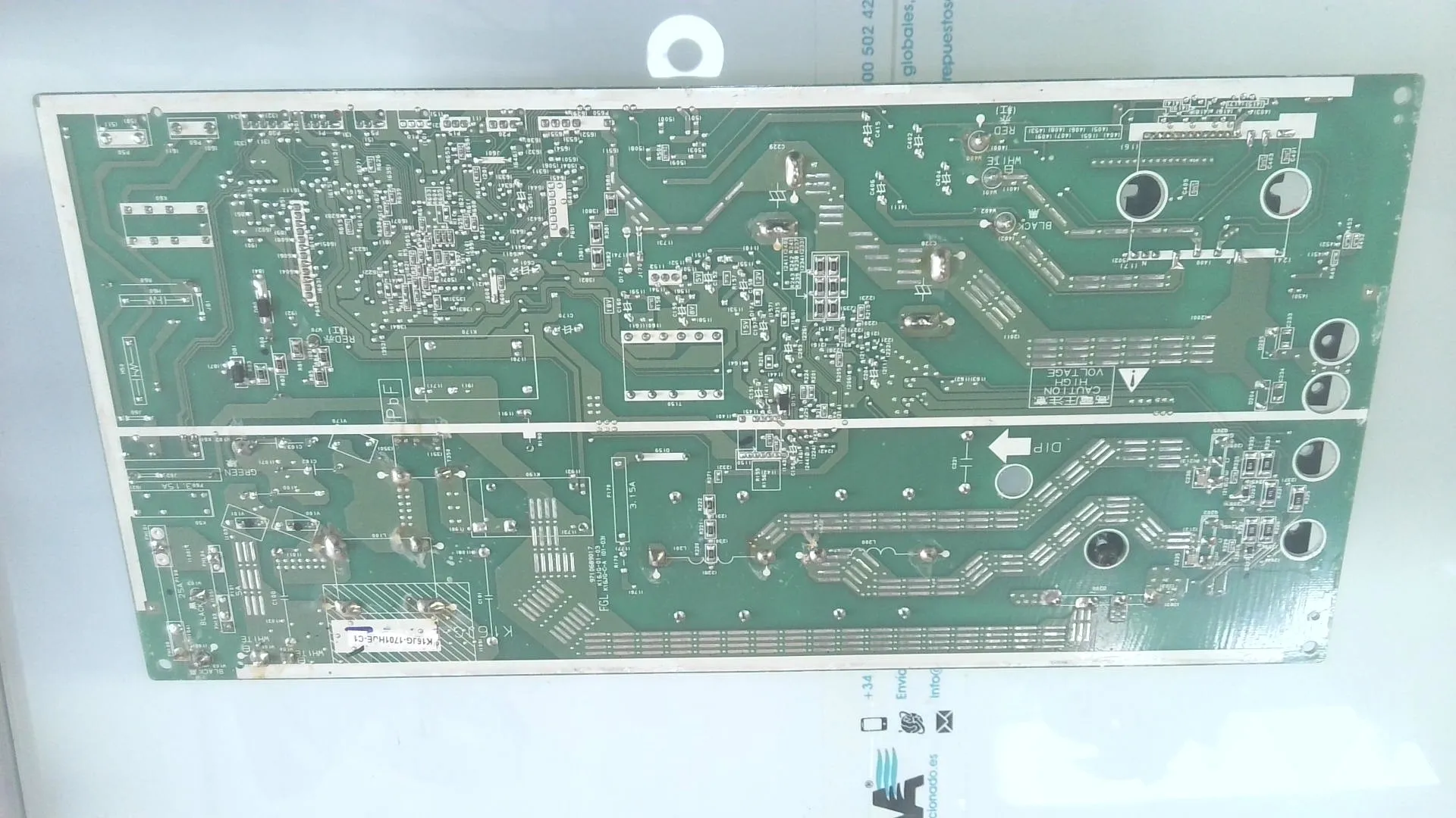 PLACA ELECTRONICA PARA UNIDAD EXTERIOR FUJITSU PCB): K15AN-01-03 / K15AN-C-A 9710515002 sin-caja - Imagen 2