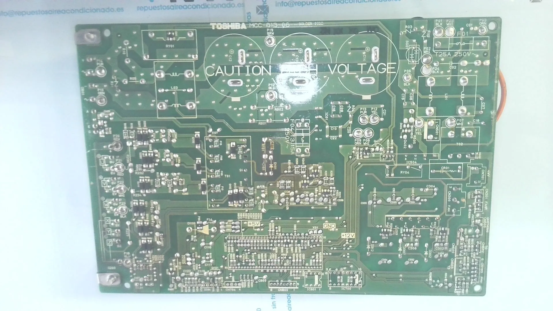 PLACA ELECTRONICA PARA UNIDAD EXTERIOR TOSHIBA MCC-813-08 RAS-135KVR-E sin-caja - Imagen 2