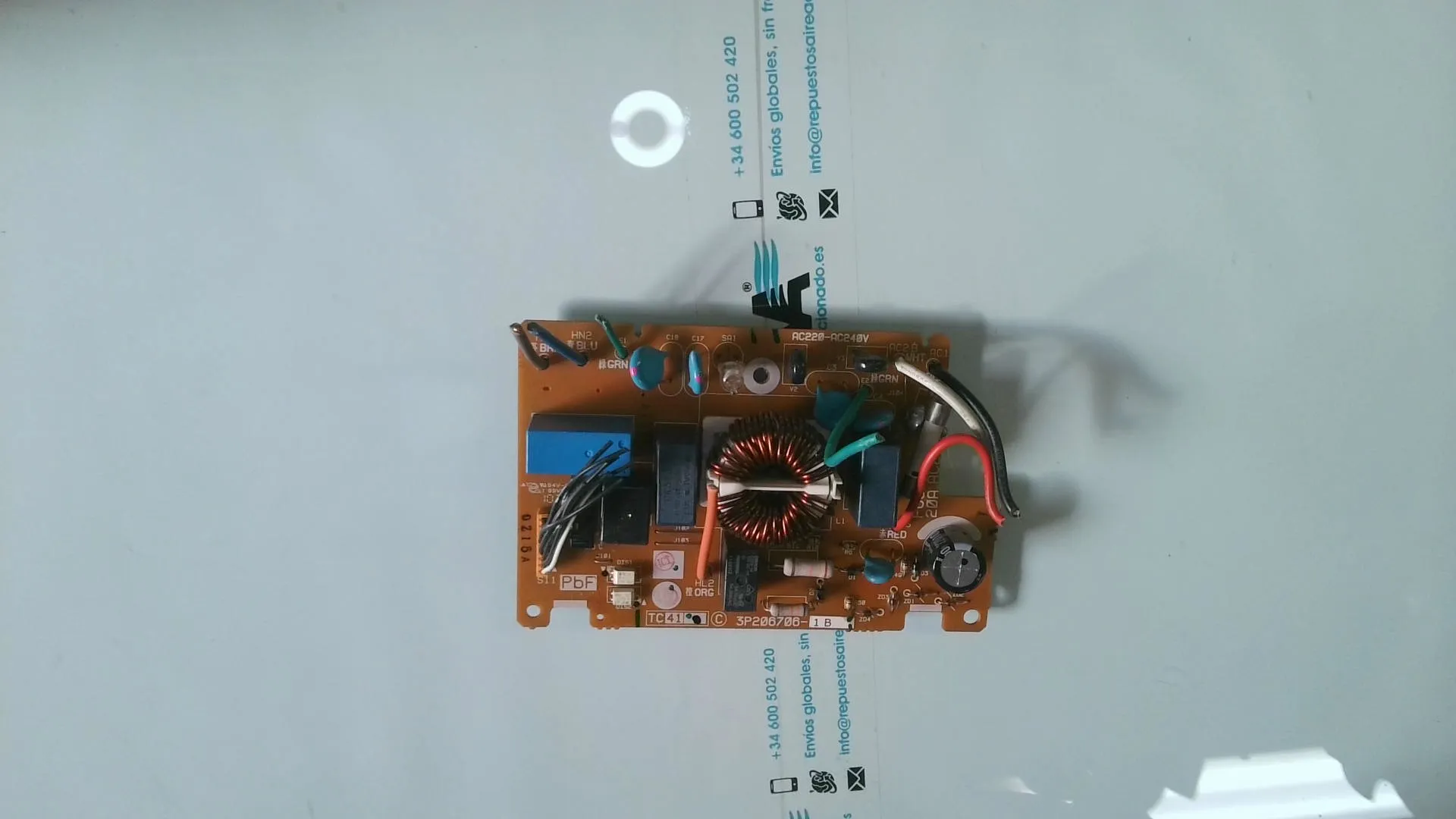 PLACA ELECTRONICA PARA UNIDAD EXTERIOR DAIKIN. 3P206706-1B AC220-AC240V sin-caja