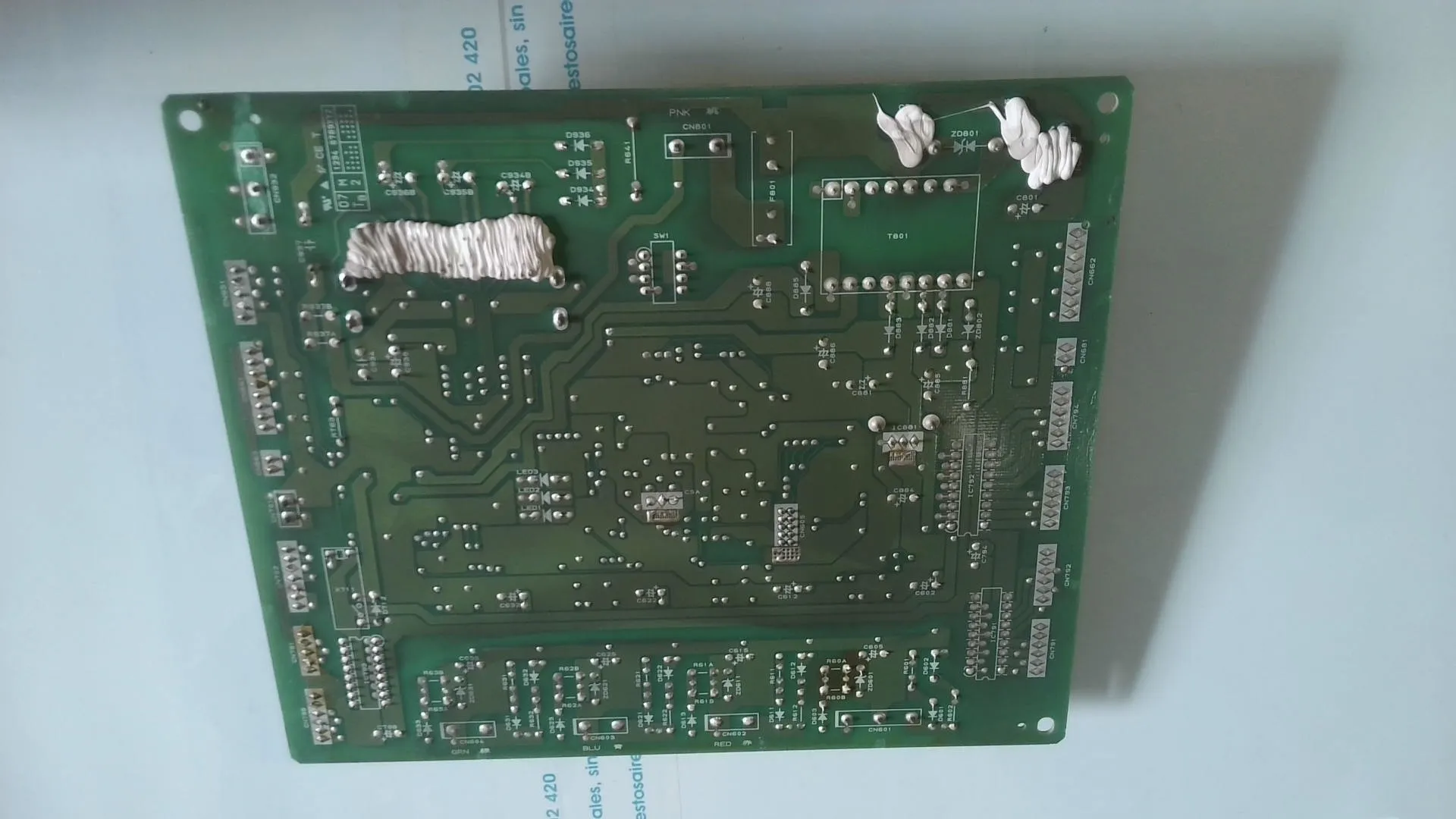 PLACA ELECTRONICA PARA UNIDAD INTERIOR TDK-MITSUBISHI ELECTRIC. 2822EC-X07 (PCB): DM00Y411 F sin-caja - Imagen 2