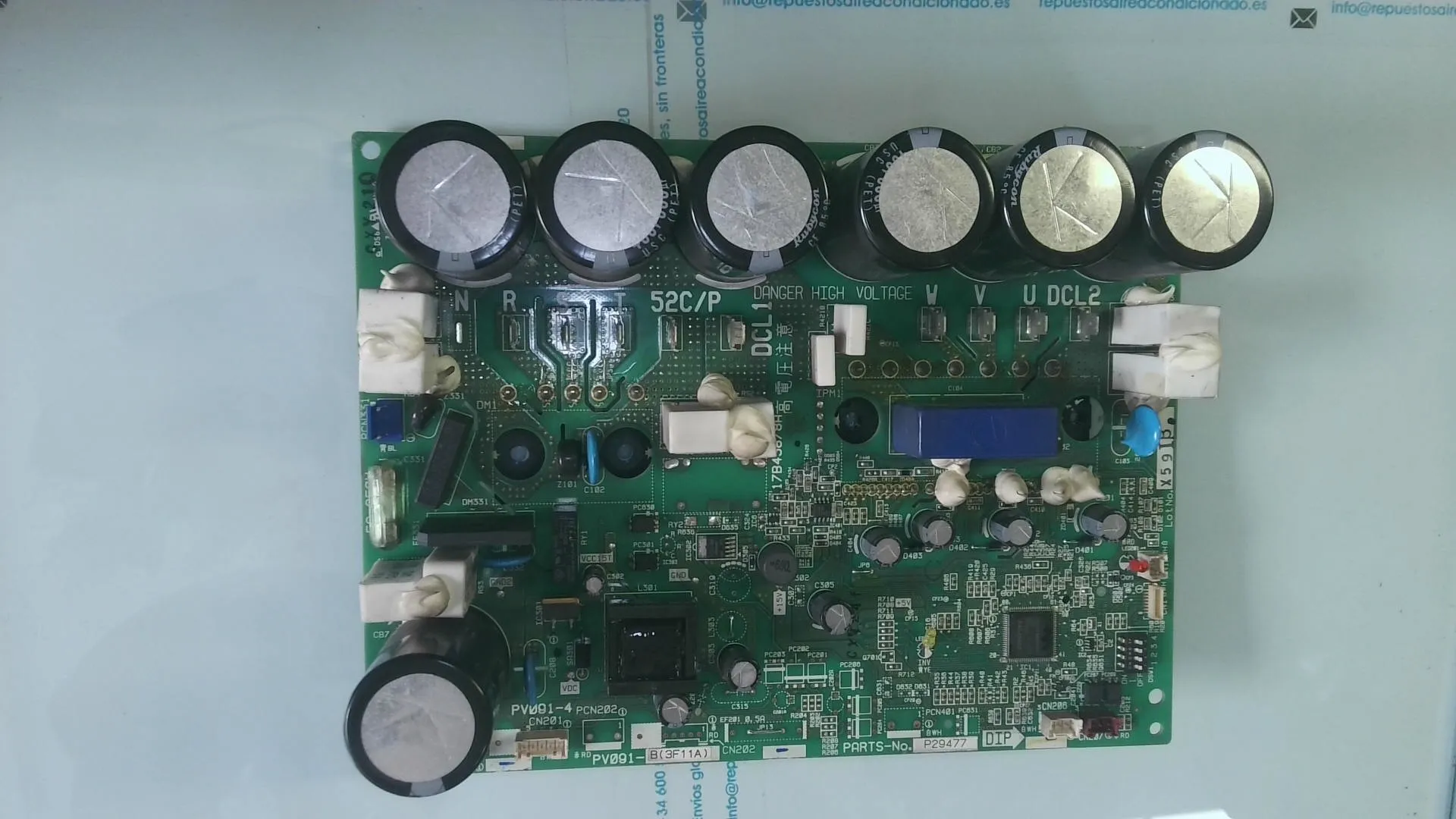 PLACA ELECTRONICA PARA UNIDAD EXTERIOR HITACHI P29477 (PCB): PV091-B(3F11A) sin-caja